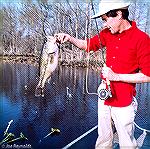 Joe Reynolds with a nice largemouth bass caught on the Chicamicomico River on Maryland's Eastern Shore in the early 70s. Photo by Chuck Edghill.