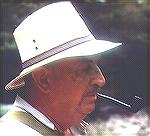 Simmy and his ever present pipe. Photo taken on a trip to Big Hunting Creek during August, 1984.