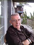 Chuck Edghill on our front deck at Ocean Pines, Maryland. 2010.