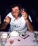 Sunpapers outdoors editor Bill Burton satisfies his sweet tooth at Harrison's Chesapeake House on Tilghman Island in June 1989.