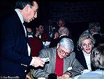 Tom Cooney (center) at Maryland Fly Anglers Gurney Godfrey Dinner, April 1987. I believe the lady on right was his wife. The name of the fellow on the left escapes me.