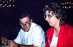 Norman and Sandy Bartlett at a Maryland Fly Anglers Gurney Godgrey Dinner in April 1987