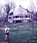 Tom Cooney demonstrates how even the experts end up with a backcast caught in a tree. Photographed in April 1982, opening day in Pennsylvania on the Yellow Breeches at Allenberry.