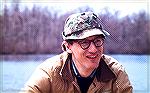 Outdoor writer Boyd Pfeiffer photographed on the Chicamicomico River on Maryland's Eastern Shore. May 1972.