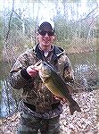Collan VanEss caught this 21.75 inch Largemouth Bass with a Banjo Minnow in Pemberton Pond, Wicomico County on March 7th, 2013.