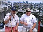One of a kind photo of two old friends taken at the O.C. Fishing Center. Bill Burton & Capt. Bob Gower.
The photo was taken in 2008 when I was doing a story about fishing on the Bay Bee for flounder.